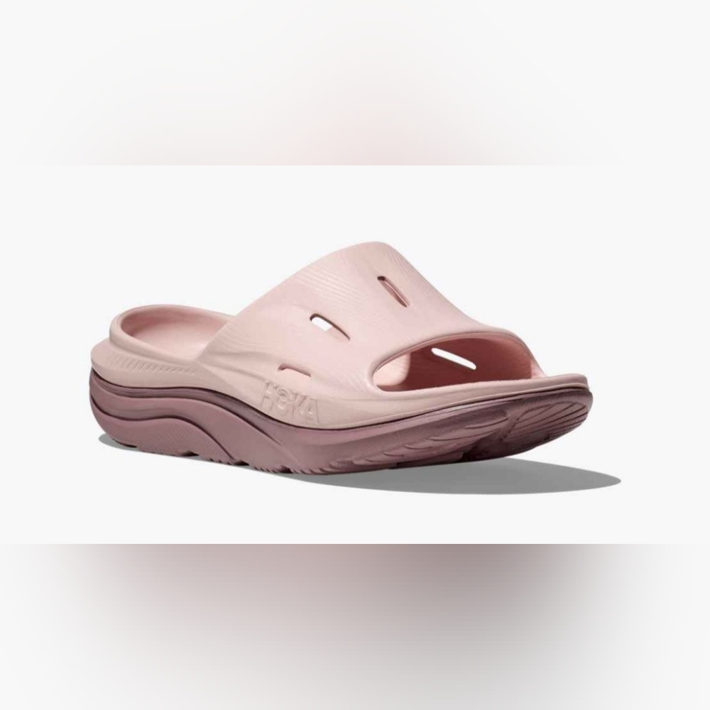HOKA ORA Recovery 3 pale mauve wistful mauve Slides size 13 Women 11 Men new - Picture 5 of 6